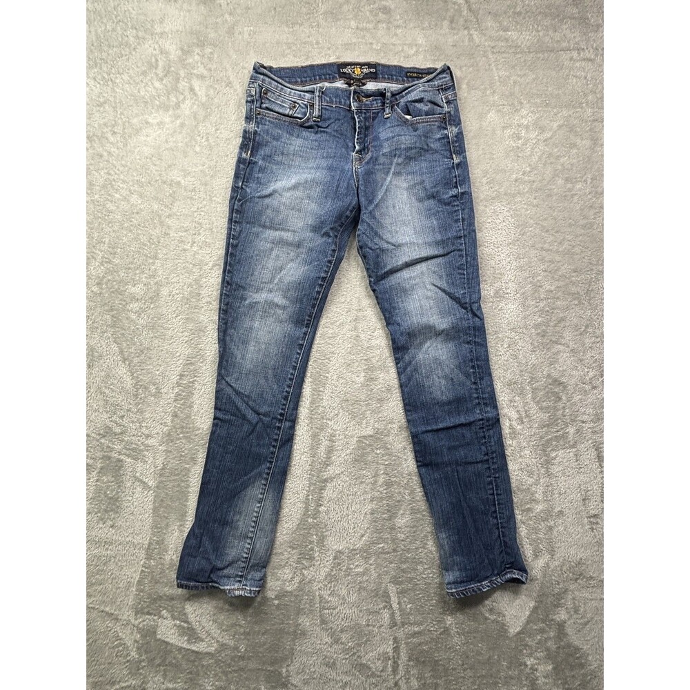 Lucky Brand Sweet N Straight Jeans Women's Size 4/27 Medium Wash Stretch Denim B